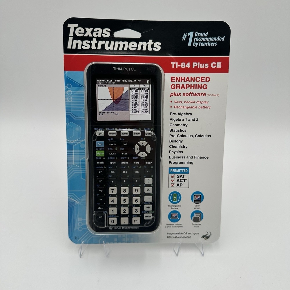 Texas Instruments TI-84 Plus CE Graphing Calculator - Black NEW SEALED